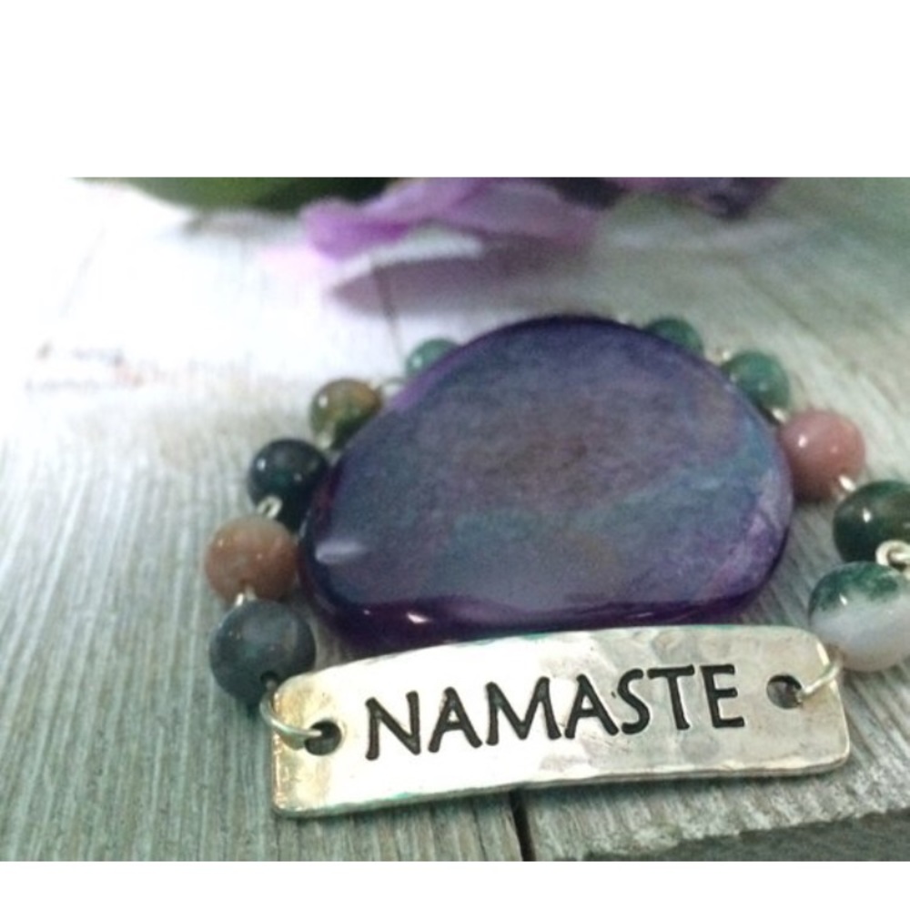 Namaste Agate Bracelet